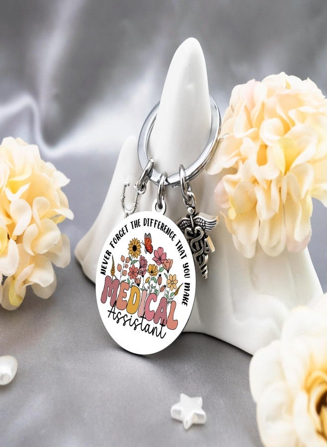 MOEXUKO Medical Assistant Accessories Keychain Medical Assistant Gifts for Women Thank You Gifts for MA Week Birthday Thanksgiving Christmas Gift Best CMA Keyring - Image 4
